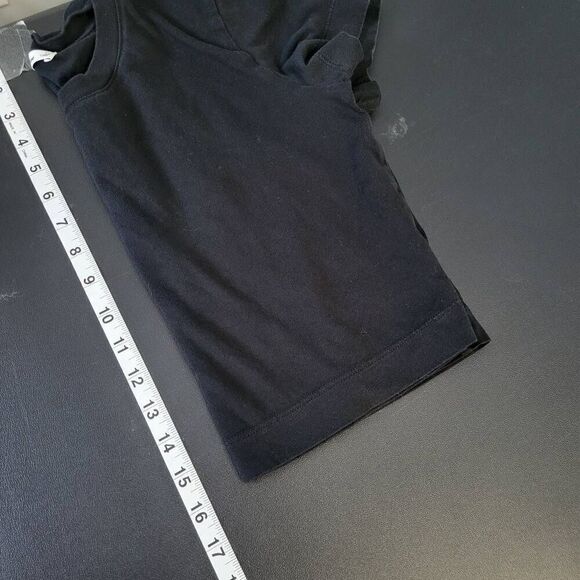 Aritzia Wilfred Free Crop Top Shirt Black Size Small Short Sleeve Casual Staple - Picture 5 of 5